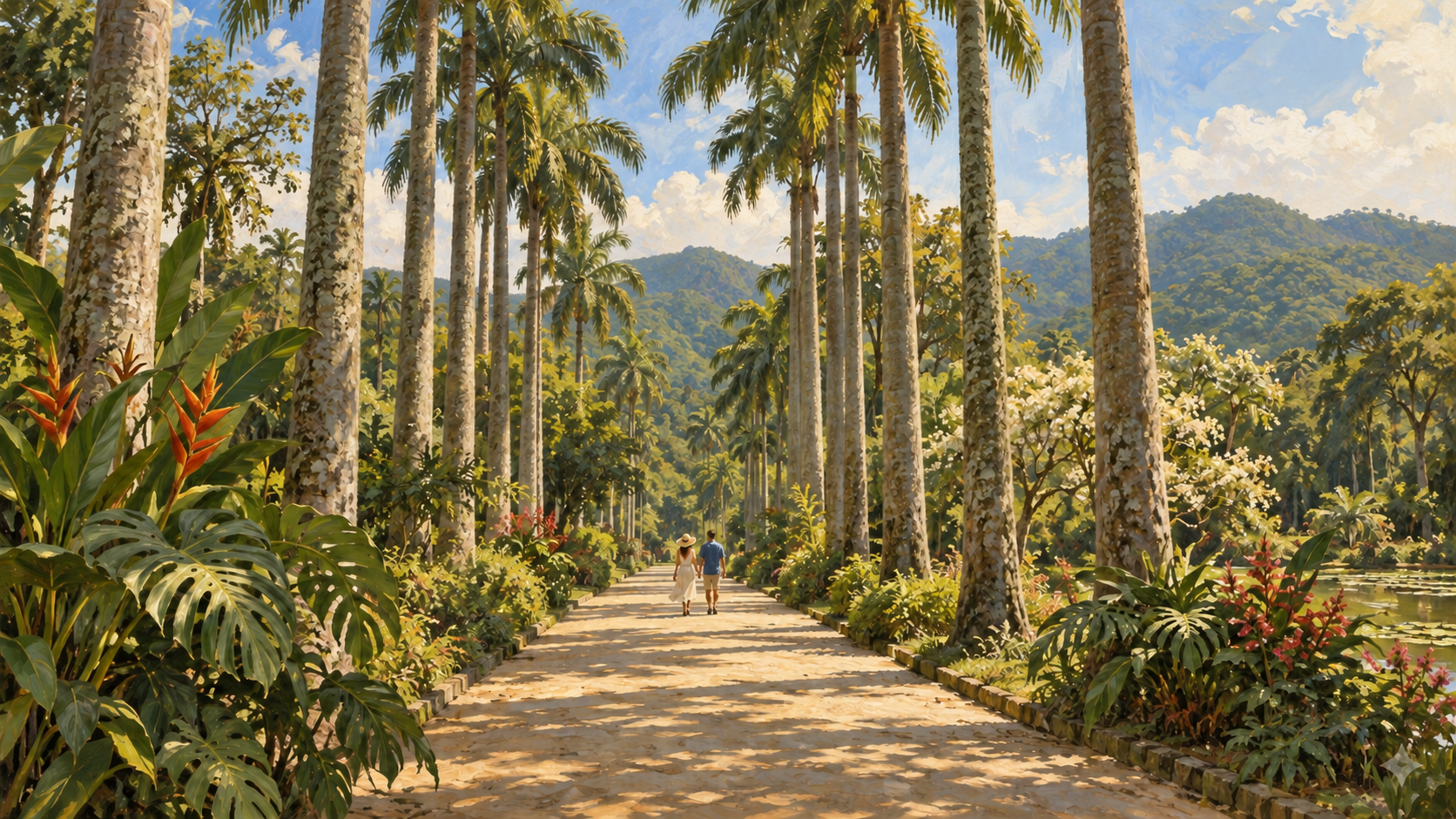 Illustrated panorama of Rio’s coast and cultural landmarks